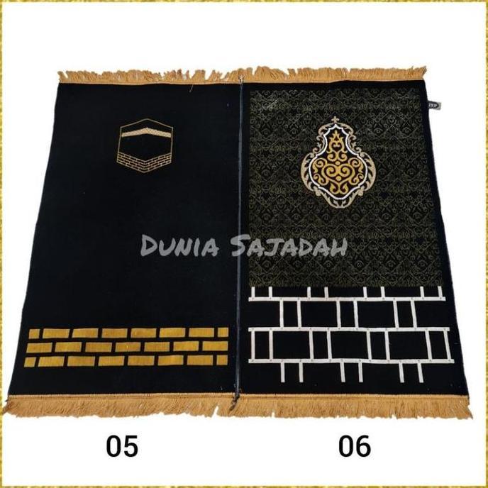 FREE ONGKIR SAJADAH PREMIUM TURKEY TURKI KISWA / PINTU KABAH / HAJAR ASWAD / KABAH