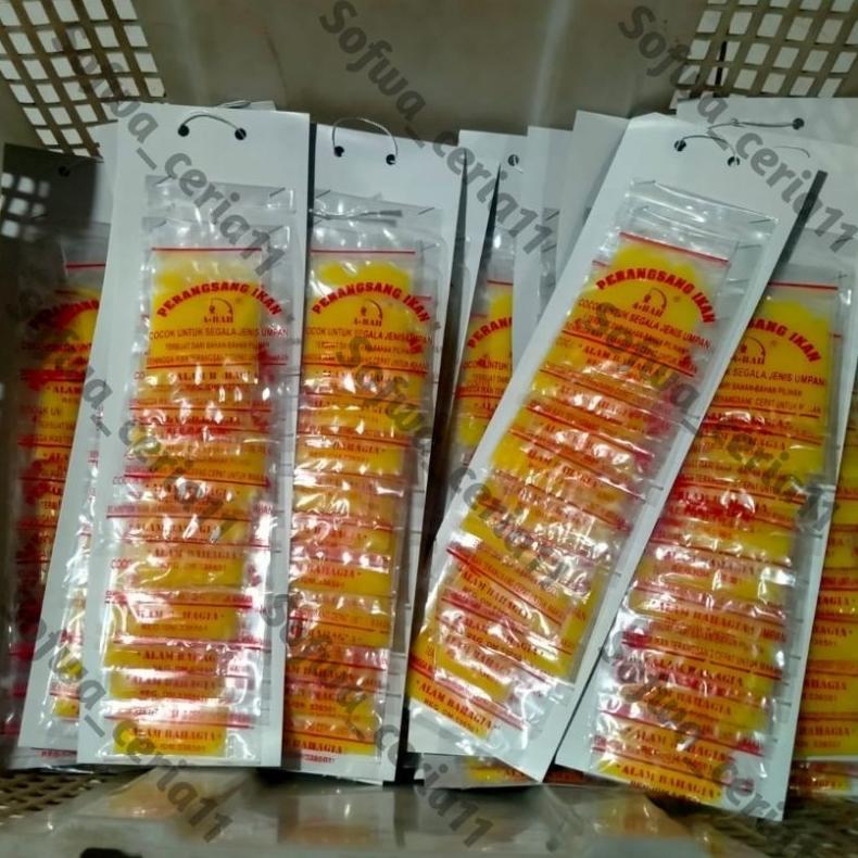 Xkxp- Umpan Ikan Wisman Kuning Dan Putih Perangsang Ikan Original 100% Asli Abah 1Renceng Isi 10