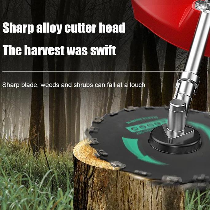 CASTA Pisau Brush Cutter 20T 9 Inch Baja Mangan Tebal 2mm Lubang Tengah 25.4mm Potong Semak Pohon Ke