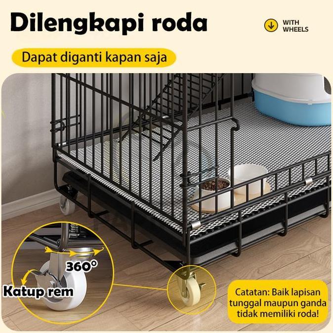 NatalKandang Kucing Empat Lantai Kandang Kucing untuk Rumah Sarang Kucing Ruang Bebas Vila Kucingpin