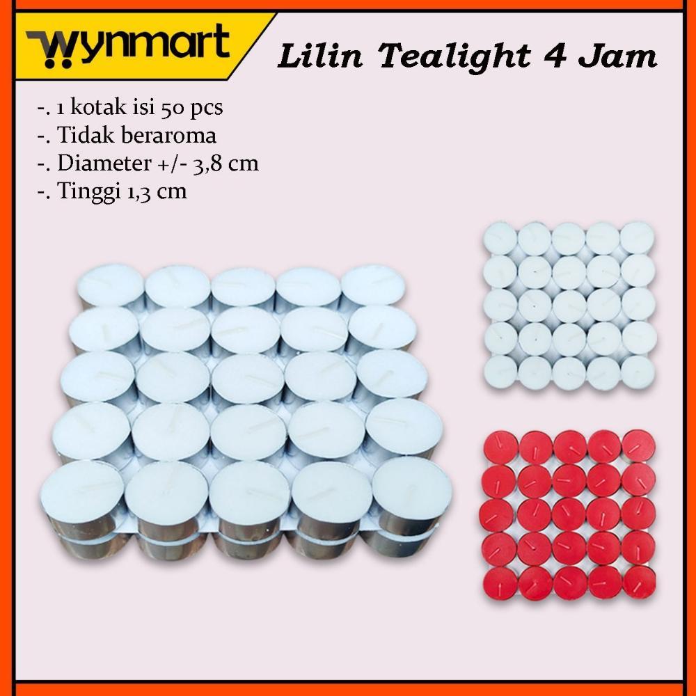 Lilin tealight / Lilin kaleng 4 Jam isi 50 pcs