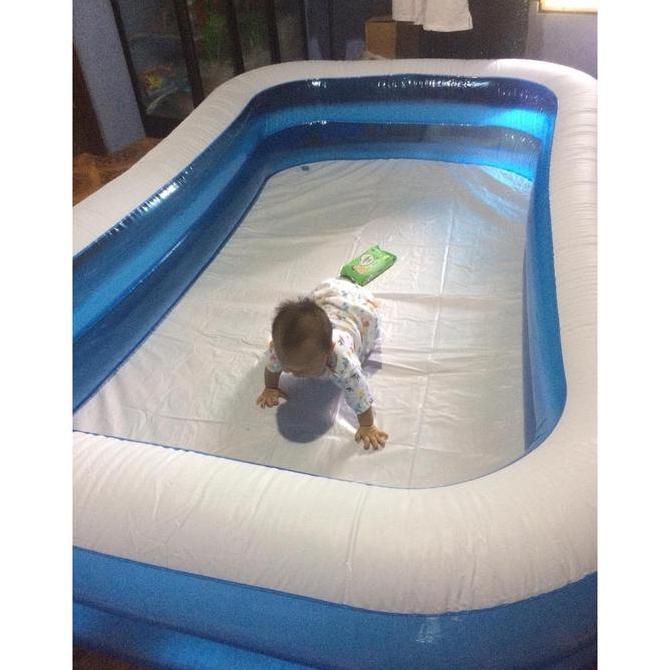 Kolam Renang Anak Bestway Kotak Biru Jumbo 54009