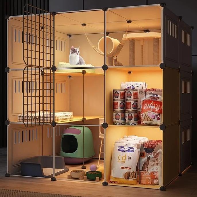 KANDANG KUCING DIY KANDANG KUCING PLASTIK KANDANG KUCING VILA KUCING KANDANG BESAR MURAH KANDANG KUC