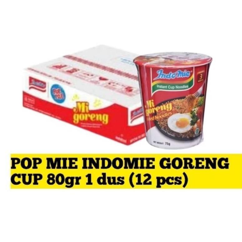 Pop Mie Indomie Goreng 1 Dus isi 12 Pcs Termurah