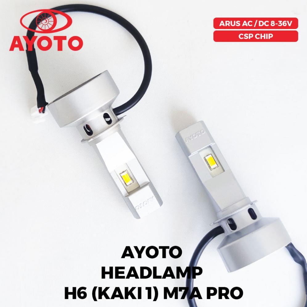 AYOTO Lampu Depan Headlamp H6 LED M7A AC DC Motor Matic Bebek