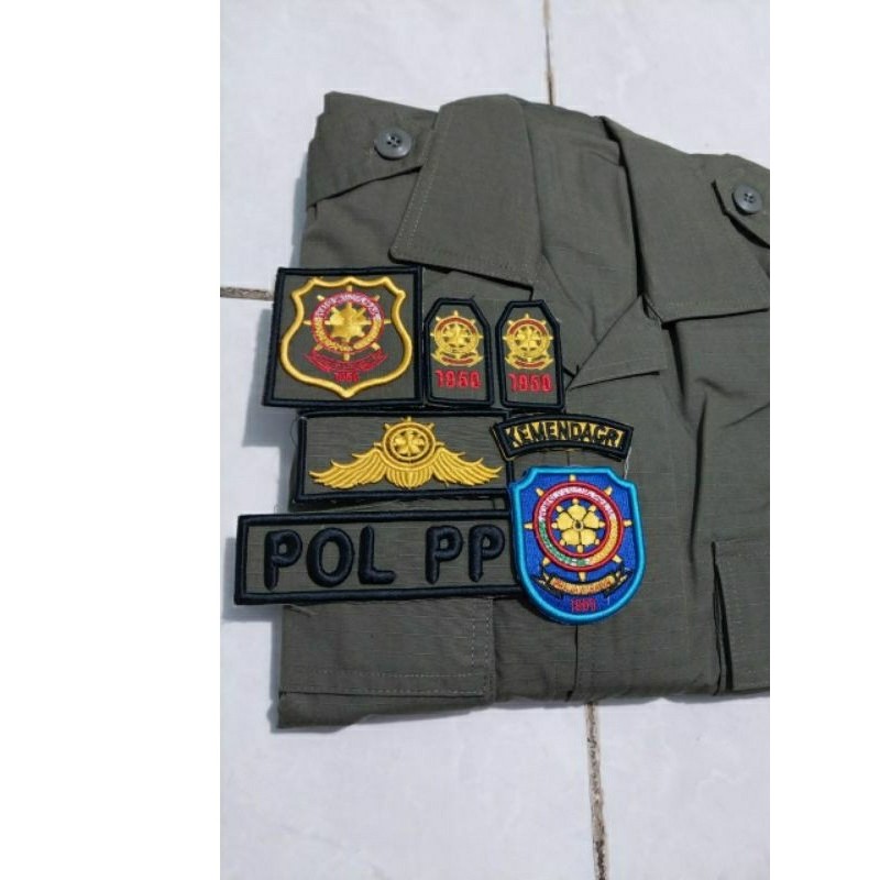 SERAGAM PDL SATPOL PP / SERAGAM POL PP ATRIBUT