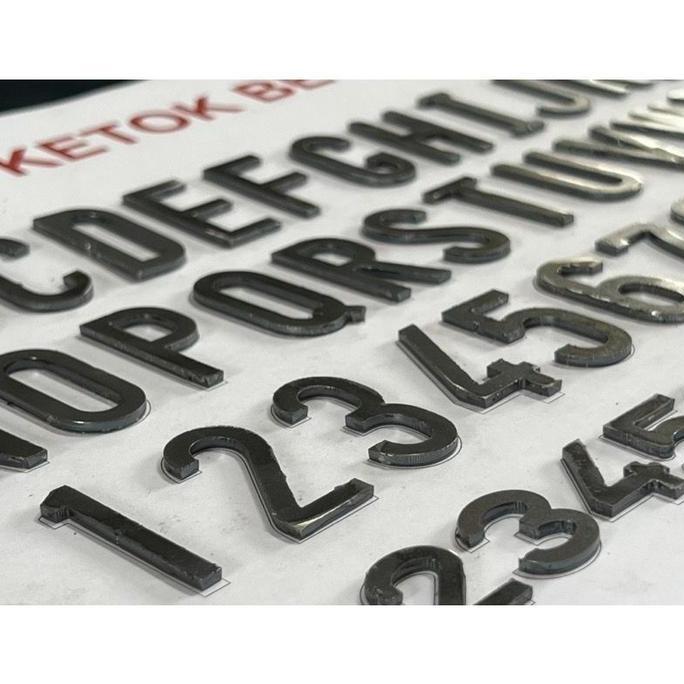 Mall huruf Plat Motor Bahan Plat Besi 2mm