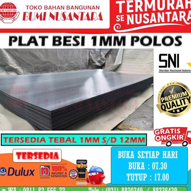 PLAT BESI POLOS 1MM S/D 10MM KS PLAT BESI PLAT EZYER PLAT LEMBARAN