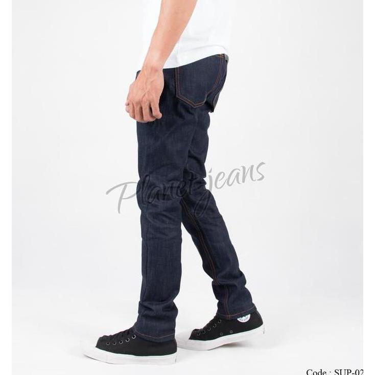 Celana jeans skinny panjang raw denim japan non selvedge cowok skiny murah