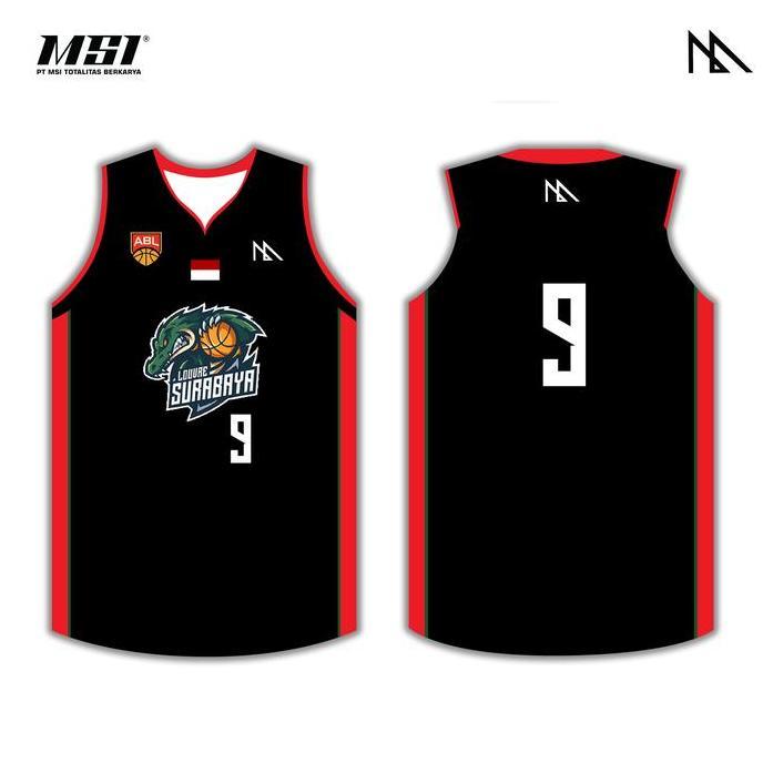 Jersey Basket MSI - Louvre ABL 2023 Black (TERBAIK) (TERBARU) (TERMURAH)