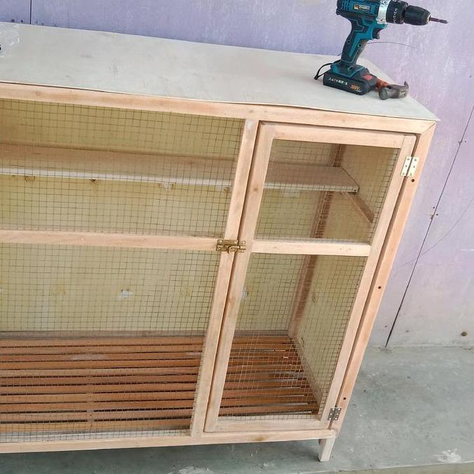 kandang hewan DARI kayu dan kawat besi untuk kucing, reptil dan hewan lainnya Realpick COD