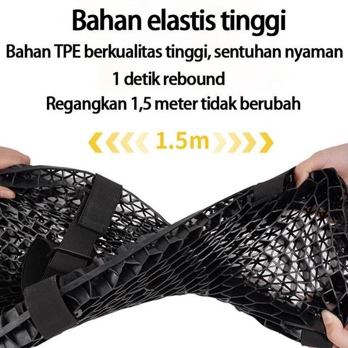 BANTALAN JOK MOTOR UNIVERSAL MOTIF SARANG LEBAH 3D BAHAN GEL NYAMAN SARUNG JOK MOTOR SARUNG JOK COVE