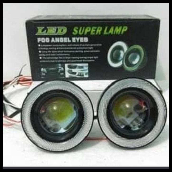 TERLARIS FOG LAMP ENGEL EYES RING 89 LED 2 WARNA MOBIL ALL NEW INNOVA 2015 KBWH