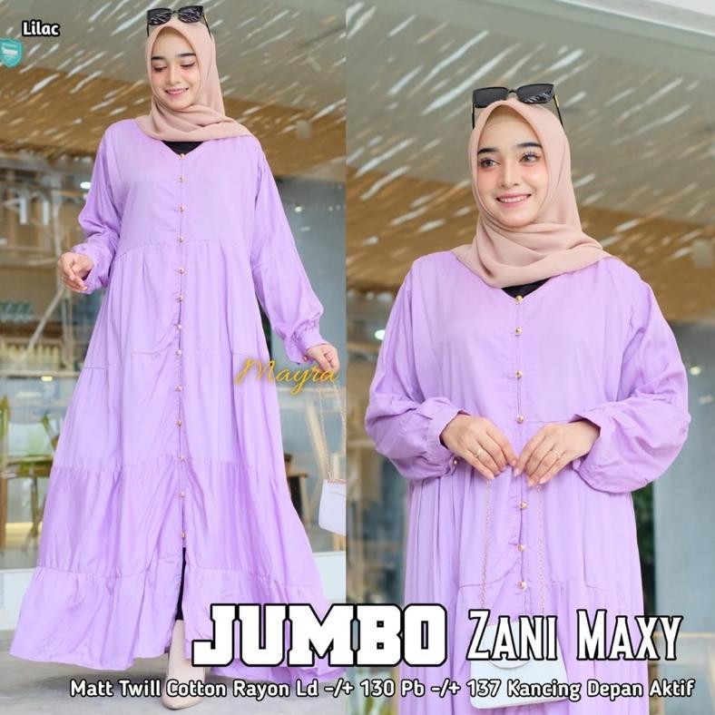 ZANI MAXY JUMBO & RANIA ONE SET & O SET LD114 RAYON VISCOSE ORIGINAL JANNA FASHION Baru