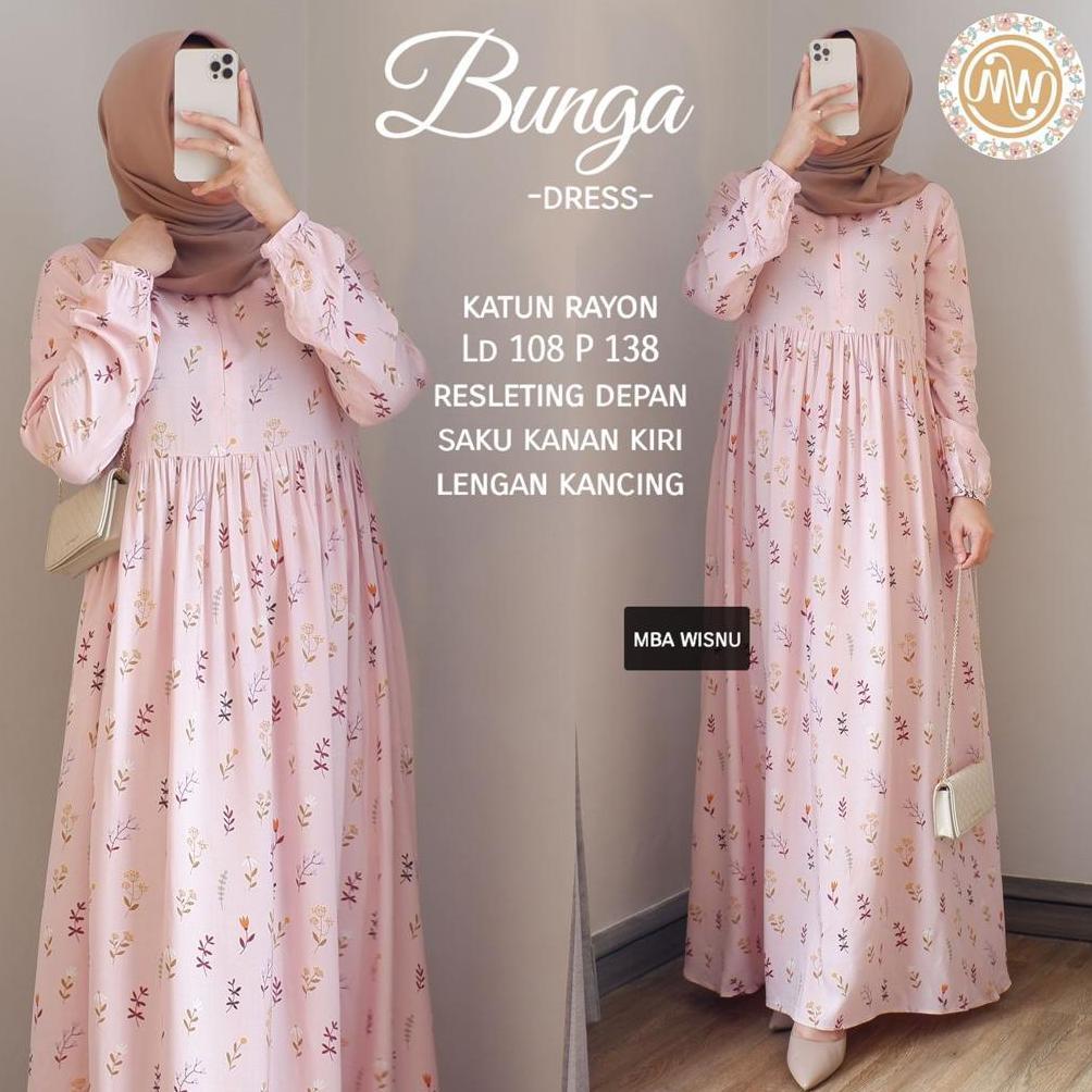 LOVIA DRESS ORIGINAL BY ALANA gamis maxy maxi baju lebaran ceruty mix tille full furing MEITA BUNGA 