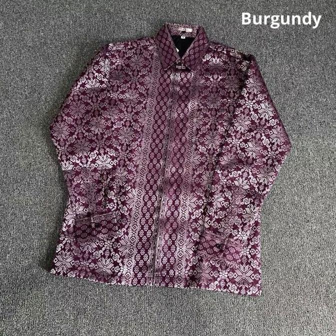 Sale Kameja Songket Palembang (Full. Furing )  Kameja Pria Songket Palembang Songket Kameja