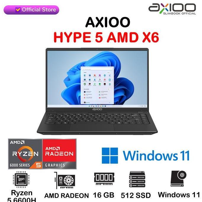 LAPTOP AXIOO HYPE 5 AMD X6 | Ryzen 5 6600H 16GB 512GB Windows 11