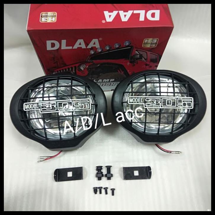 BEST DEAL LAMPU KABUT TEMBAK SOROT PENERANG FOGLAMP OVAL PUTIH UNIVERSAL LA 305 