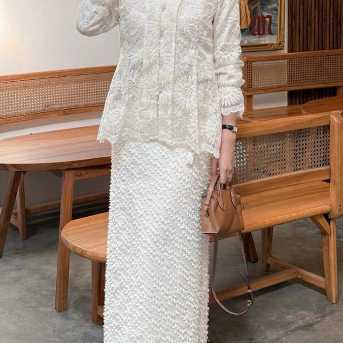 Promo Full Furing Rok Span Tenun Bulu / Rok Tenun Ikat Bulu