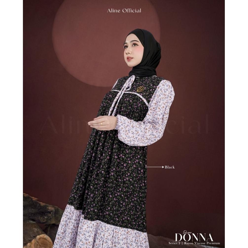 Aline Donna Dress / Gamis Rayon Motif