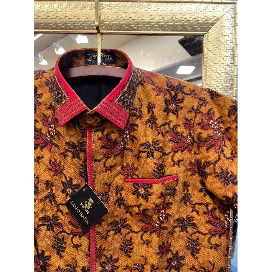 Murah Lano Batik Semi Jas - Kemeja Batik Smock Semi Jas - Lawasan - Baju Batik Pria - Kemeja Batik P