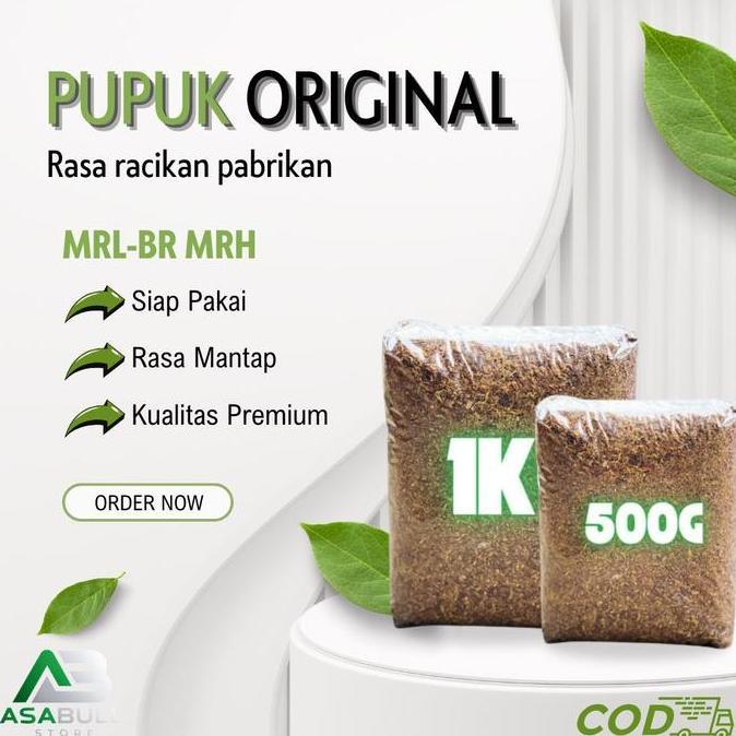 Pupuk Organik Premium Rasa MRL-B0R MRH, 1Kg & 500Gr Siap Pakai Rasa Mantap Rasa  Pabrikan (TERBAIK) 