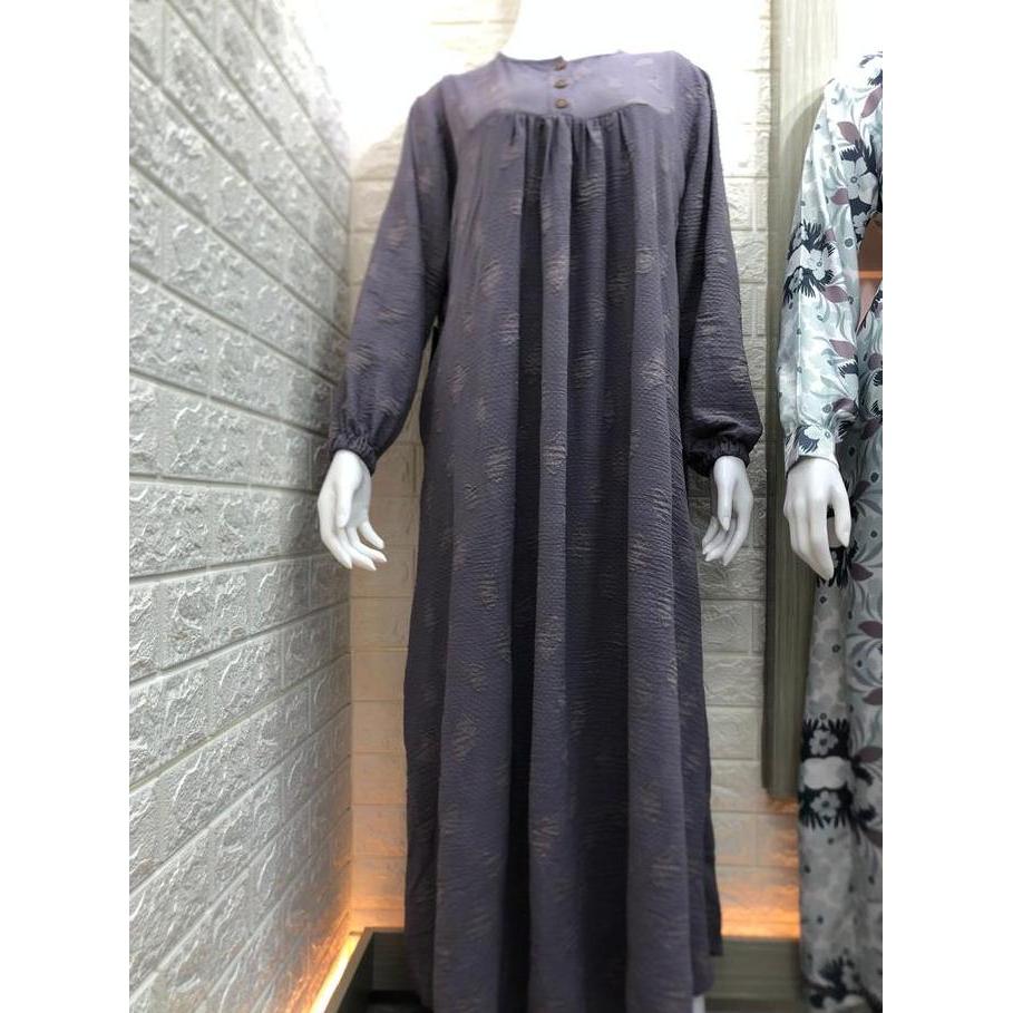 Promo Gamis Crinkle Airflow Premium - Gamis Polos Premium Original Irnanda