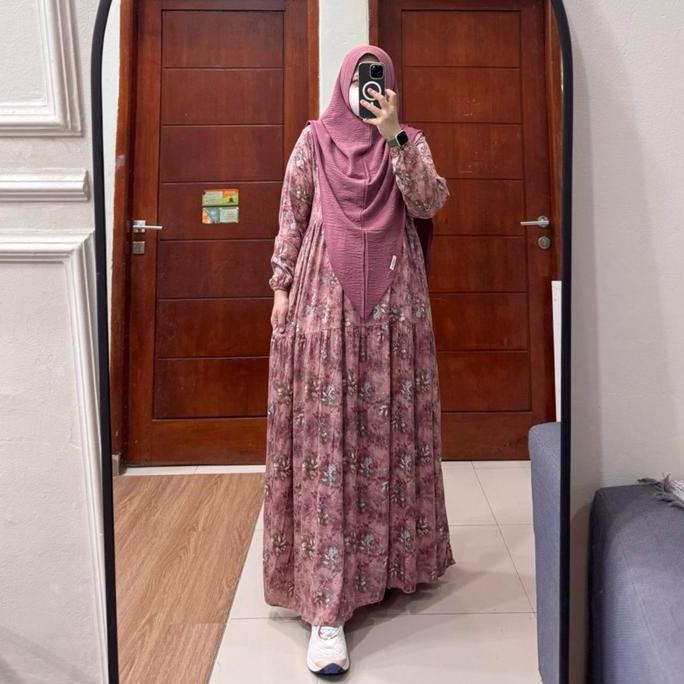 Grosir Fany Dress Gamis Rayon Viscose Busui Friendly