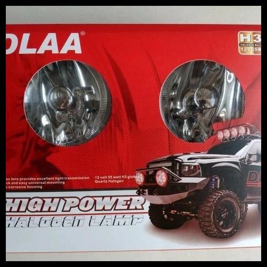 TERLARIS FOGLAMP BUMPER DEPAN SOROT KABUT MOBIL MODEL BULAT 10 CM UNIVERSAL COCOK AVANZA /XENIA LAMA