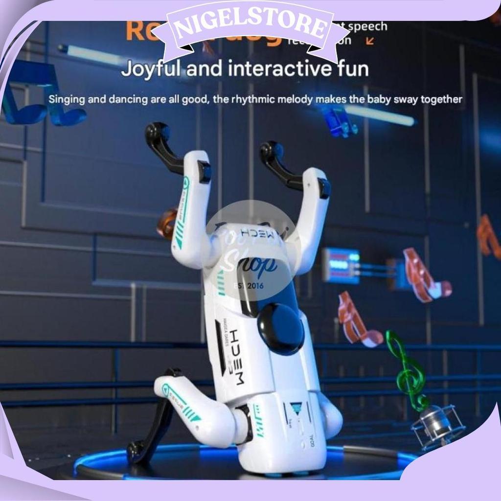 Mainan Robot Anjing Dog Rc Joget Unitree Mechdog Mainan Edukasi Anak Turret Robodog Canggih Nari Kad