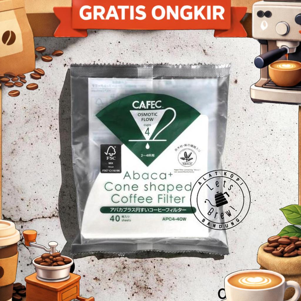 Paper Filter Cafec Abaca Osmotic Flow / Paper Filter V60