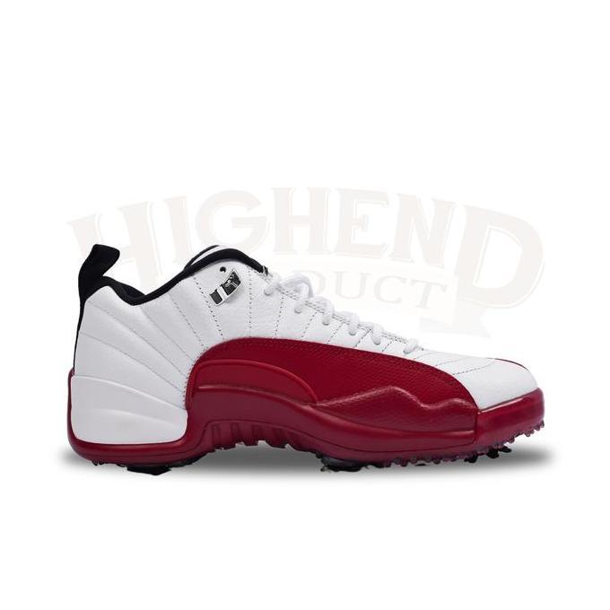 Sepatu Golf Air Jordan 12 Low Golf Cherry 100% Original DH4120-161