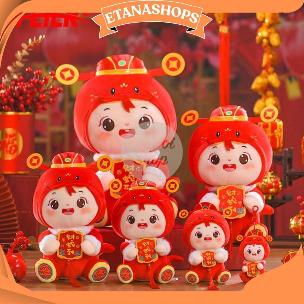 Boneka Imlek Shio Kuda Anak Kostum Kuda 2026 Cny Dekorasi Souvenir Imlek Hotel Cafe Boneka Lucu Bone