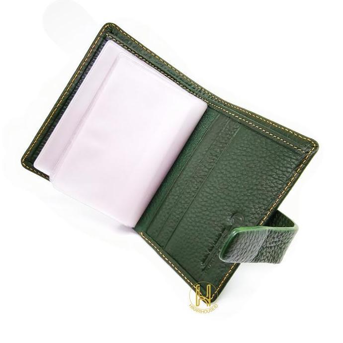 Dompet Kartu Album Kulit Asli - Dompet Wanita Minimalis - Cerry Jourdan - Hitam - Hijau - Biru - Cok