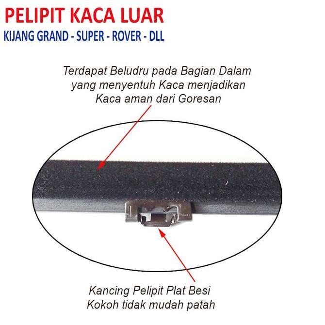 Thebest- 1 set Pelipit Kaca Luar Kijang Grand Super Rover KF dll Karet