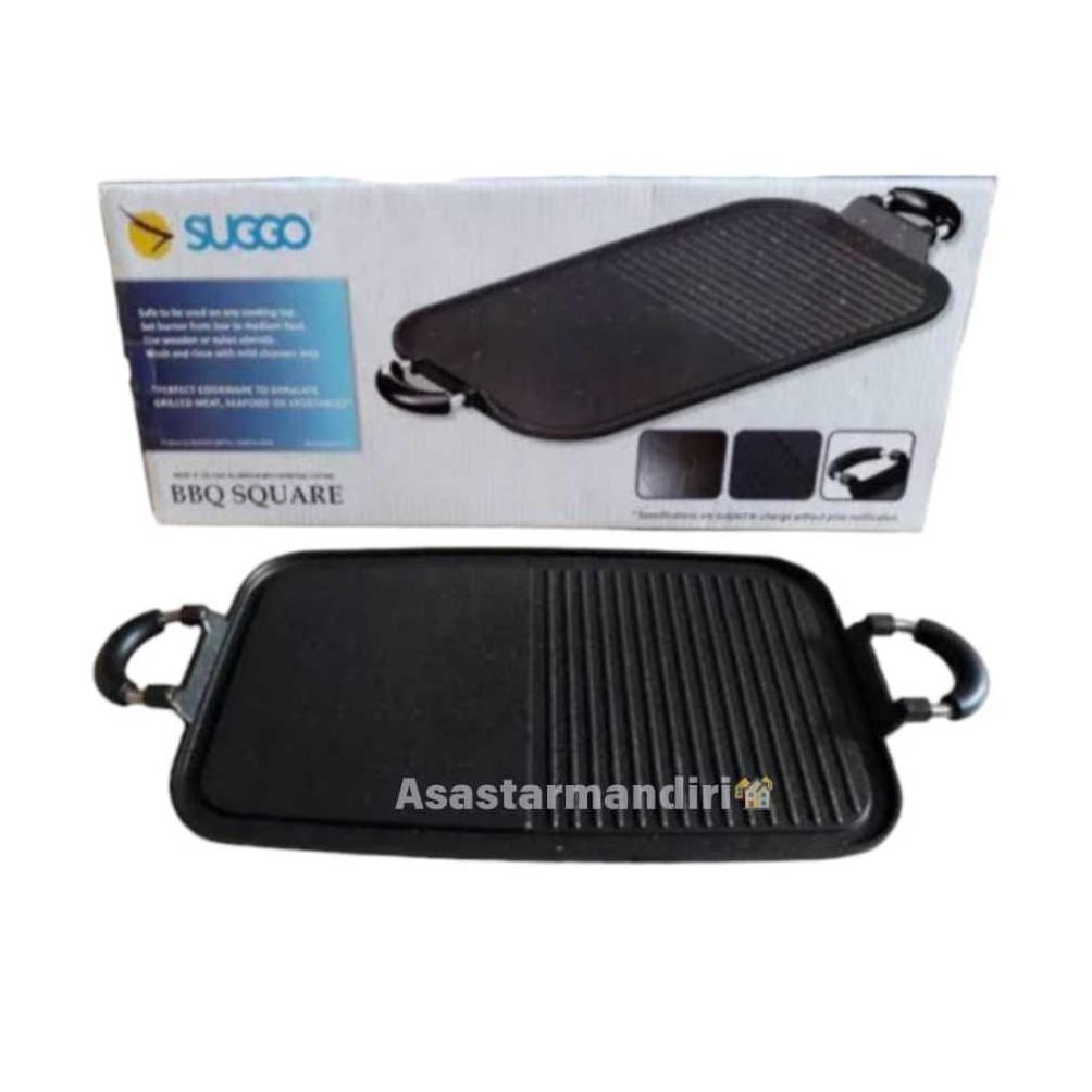 TERBARU Multi Gril Pan Anti Lengket/Long Grill Pan BBQ Suggo/Alat Panggangan Daging Serbaguna Anti L