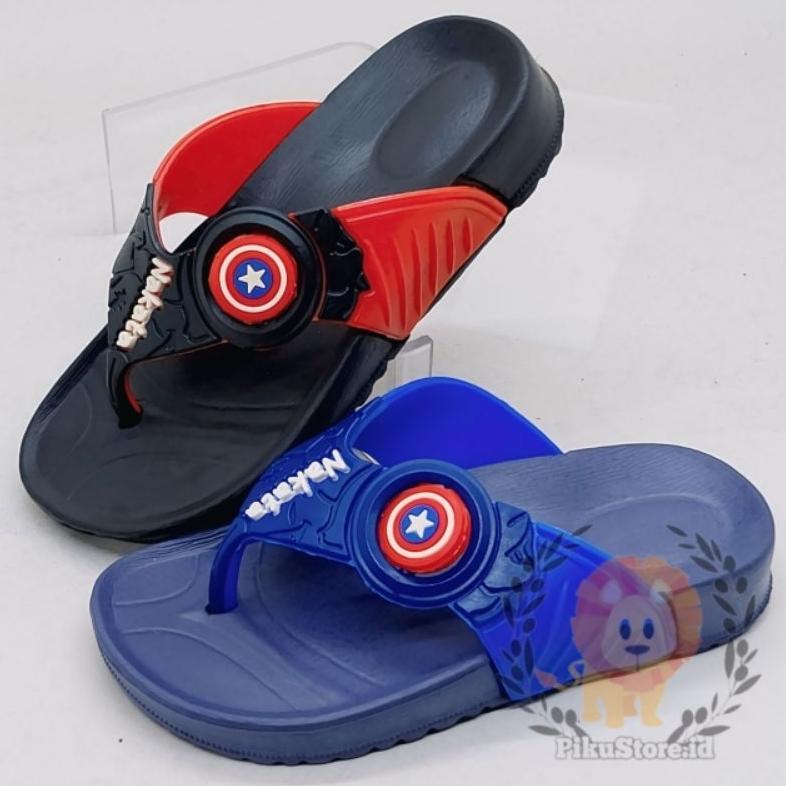 [PIKU] Sandal Jepit Anak Karakter Spiderman Captain America Sendal Anak NAKATA