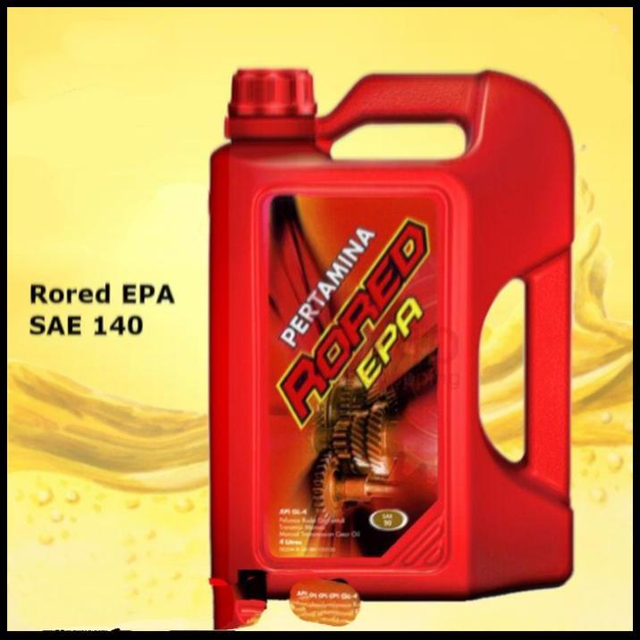 TERBARU OLI GARDAN/TRANSMISI MOBIL RORED EPA SAE 140 GL4 (4 LITER) 
