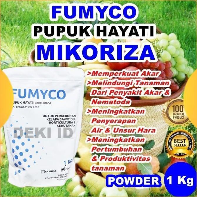 Fumyco Powder 1 Kg Pupuk Mikoriza Jamur Penguat Akar Penyubur Tanaman