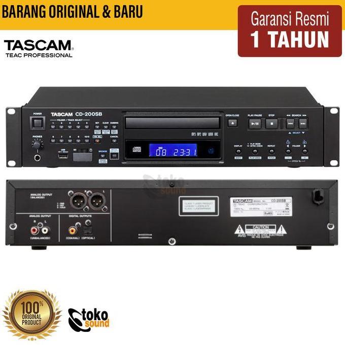 Promo Tascam Cd-200Sb Professional Cd Player With Usb / Sd Card