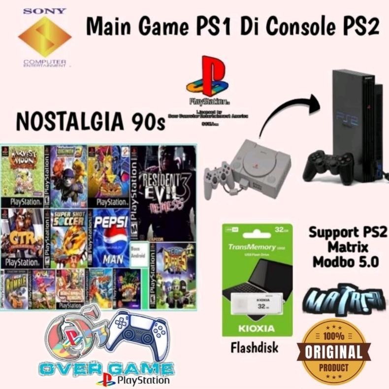 Flashdisk Isi Game PS1 Main di Console PS2 Matrix
