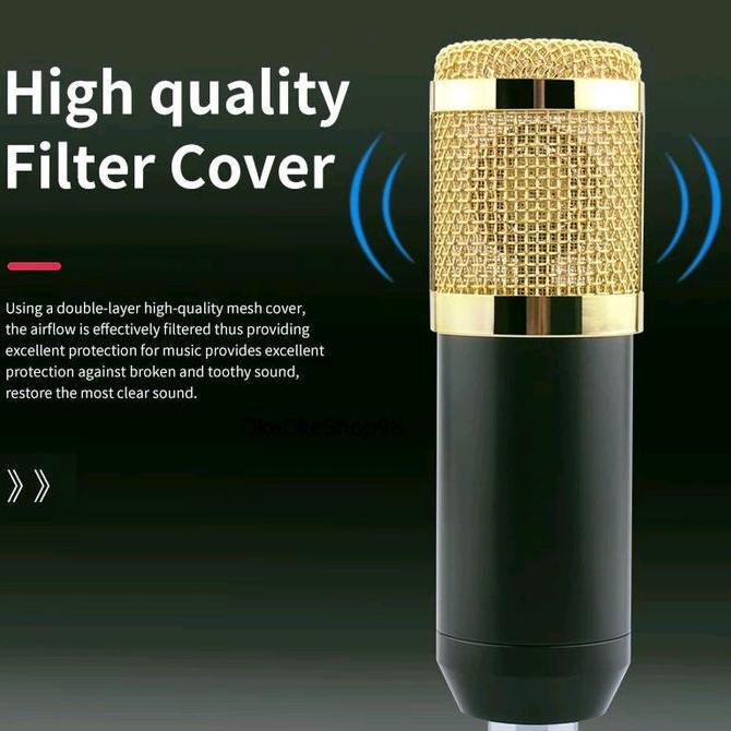 Newall-- Mikrofon Condenser Bm-800 Alat Untuk Rekaman Studio, Musik, Dan Karaoke Termurah Microphone