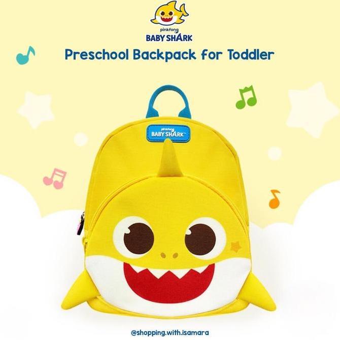 Pinkfong Baby Shark Preschool Backpack for Toddler / Tas Ransel Anak