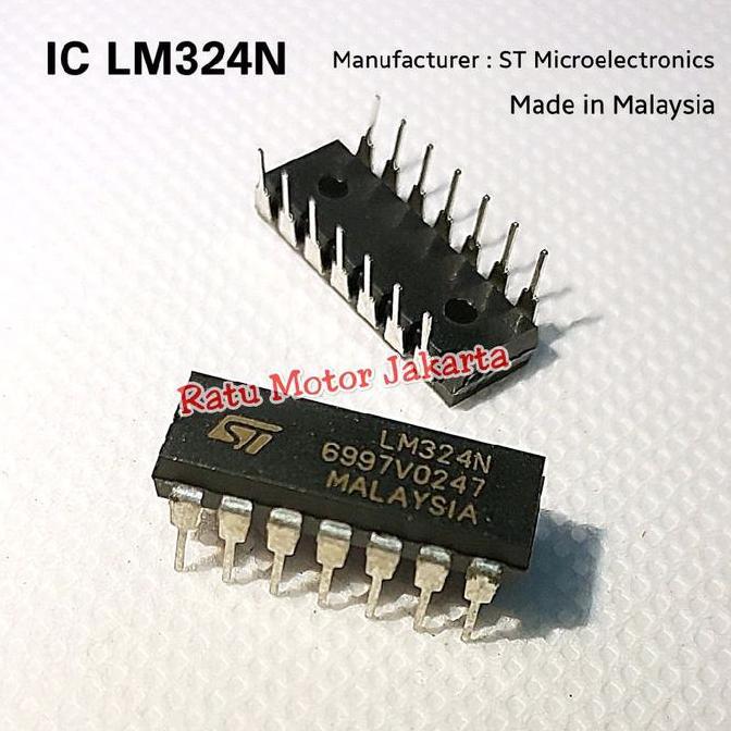 Hradpix- Ic Lm324N Dip 14 Pin St Microelectronics Malaysia Original - Lm324