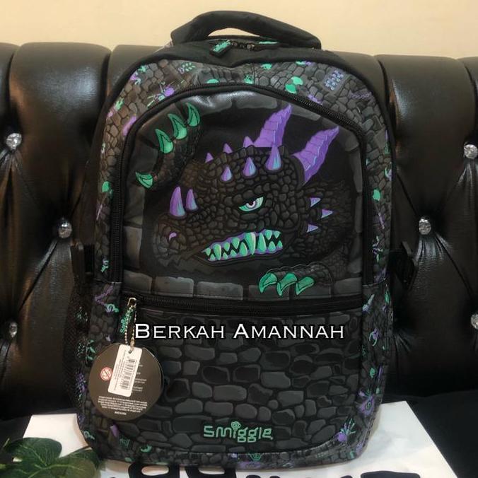 PROMO smiggle hey there dino hitam/tas smiggle original