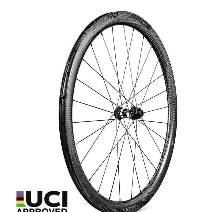 TERBARU XENTIS SQUAD 2.5 RACE TUBELESS READY CARBON CLINCHER WHEELSET - BLACK