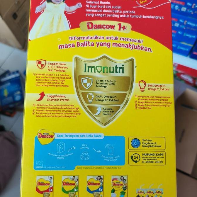 Bybyxt- Dancow 1+ Susu Anak 1-3 Tahun Box 1000G/1Kg Madu Bubuk