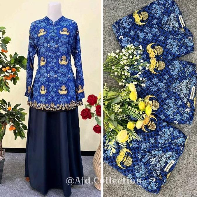 (BEST SELLER) GAMIS BATIK KORPRI BARU 2022/ SERAGAM BATIK KORPRI GURU Katun Kancing