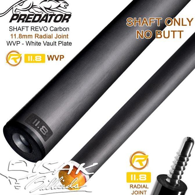 TERBARU Predator Revo 11.8mm Carbon Shaft | Radial WVP Billiard Stick Cue Shaf