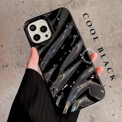 New! Mn216 Dazzle Silicone Wave Glossy Case Shockproof - Casing Hp Gelombang Compatible For Iphone 6